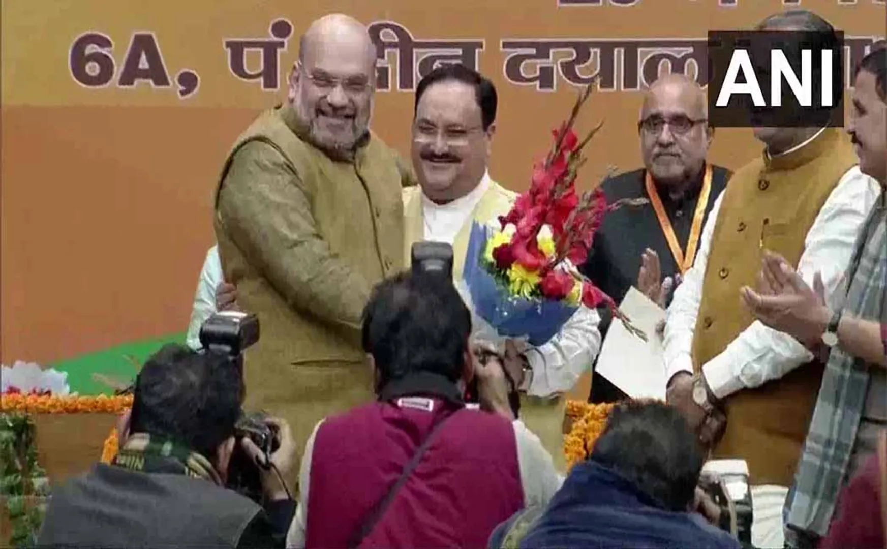  JP Natta becomes National President of BJP IN DELHI 